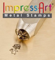 PN6392 = ImpressArt Design Stamp - nana - stick figure 7mm