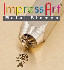 PN6390 = ImpressArt Design Stamp - mama - stick figure 7mm