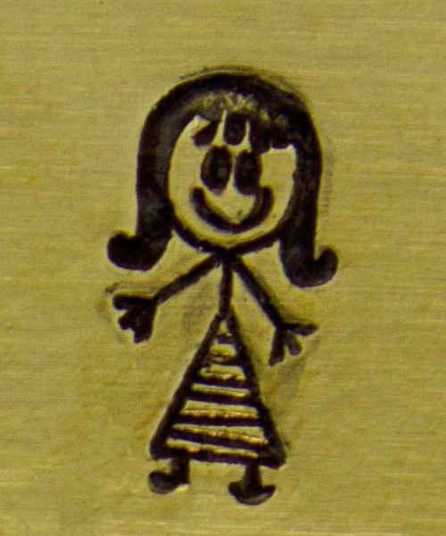 PN6389 = ImpressArt Design Stamp - mommy - stick figure 7mm