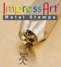 PN6388 = ImpressArt Design Stamp - grandpa - stick figure 7mm