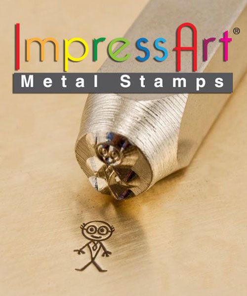 PN6388 = ImpressArt Design Stamp - grandpa - stick figure 7mm