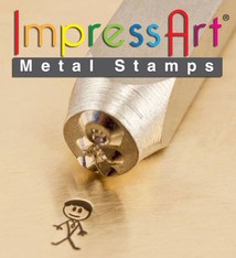PN6387 = ImpressArt Design Stamp - daddy - stick figure 7mm