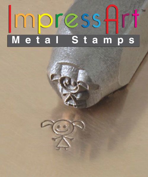 PN6383 = ImpressArt Design Stamp - daughter - stick figure 6mm