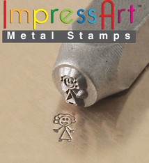 PN6381 = ImpressArt Design Stamp - mom - stick figure 7mm