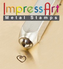 PN6369 = ImpressArt Design Stamp - fat heart 6mm