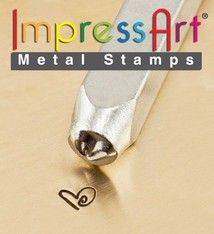 PN6368 = ImpressArt Design Stamp - boogie heart 6mm