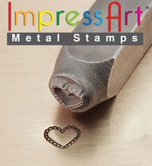 PN6367 = ImpressArt Design Stamp - lace heart 6mm