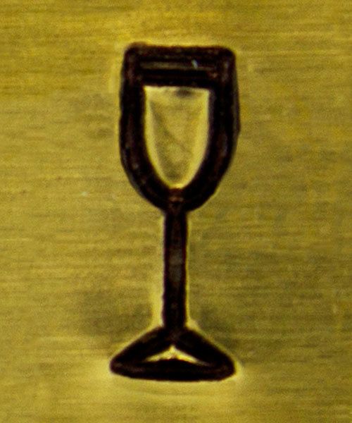 PN6366 = ImpressArt Design Stamp - champagne glass 6mm