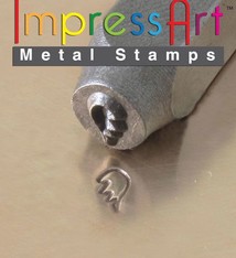 PN6365 = ImpressArt Design Stamp - broken heart right side 6mm