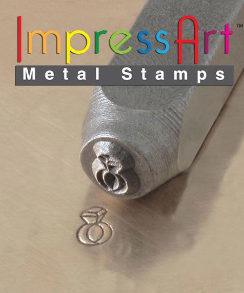 PN6363 = ImpressArt Design Stamp - diamond ring 6mm