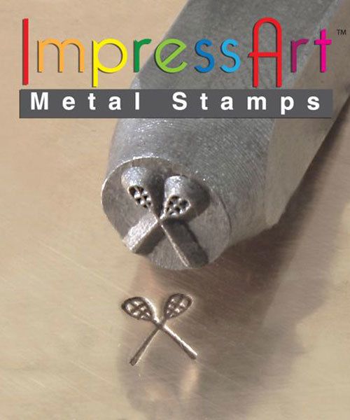 PN6355 = ImpressArt Design Stamp - lacross sticks 6mm