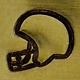 PN6353 = ImpressArt Design Stamp - football helmet 6mm