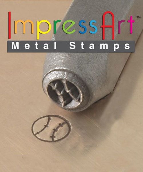 PN6350 = ImpressArt Design Stamp - baseball 6mm