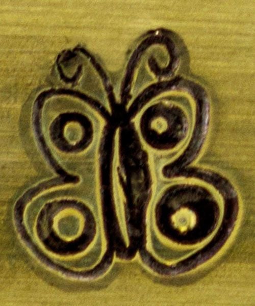 PN6341 = ImpressArt Design Stamp - spread wing butterfly 6mm