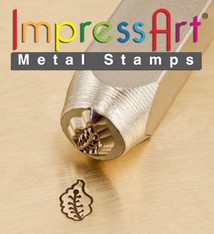 PN6337 = ImpressArt Design Stamp - caladium leaf  6mm