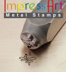 PN6330 = ImpressArt Design Stamp - butterfly swirl  6mm