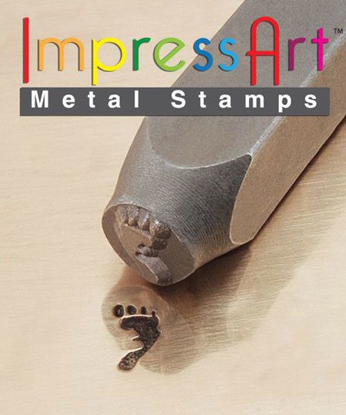 PN6312 = ImpressArt Design Stamp - right foot print 9.5mm