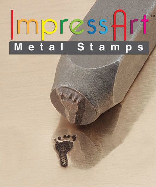 PN6311 = ImpressArt Design Stamp - left foot print 9.5mm