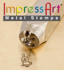 PN6252 = ImpressArt Design Stamp - bunny rabbit 6mm