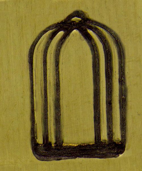 PN6240 = ImpressArt Design Stamp -bird cage 9.5mm