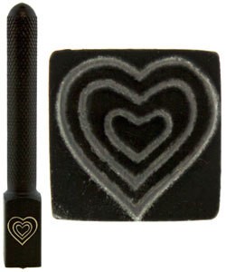 PN5713 = DESIGN STAMP ELITE JUMBO 10mm - triple heart