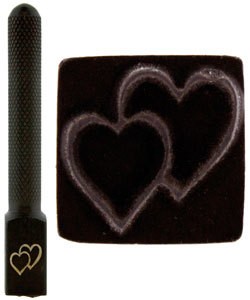 PN5712 = DESIGN STAMP ELITE JUMBO 10mm - double heart