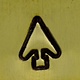 PN5670 = DESIGN STAMP 6mm - arrowhead