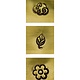 PN5502 = NATURE DESIGN STAMP SET of THREE PUNCHES by BEADSMITH