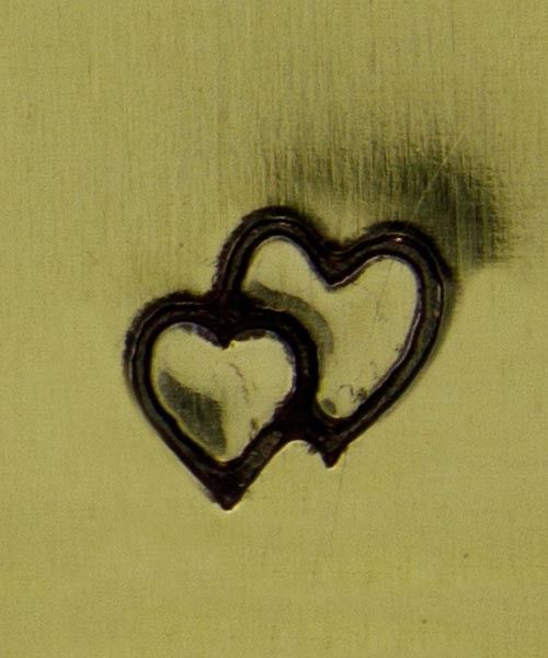 PN5329 = DESIGN STAMP - overlapping hearts