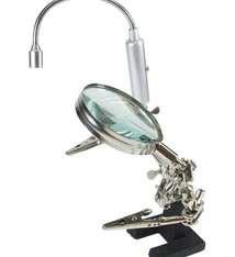 54.087 = Dual Third Hand Holder with Magnifer and LED Light