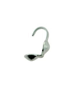 580SF-10 = Clam Shell Bead Tip Silver Filled (Pkg of 10)