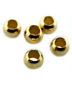 585C-02 = CRIMP BEAD GOLD - PLATED - #2, 2.5mm (100)