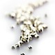 585CW-00 = CRIMP BEADS SILVER-PLATED #0, 1.3mm (100)