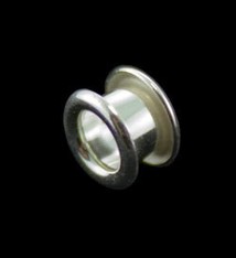 590FS-01 = Flared Bead Core 1/8'' with NO THREADS FINE SILVER (4pcs)