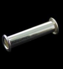 590FS-05 = Flared Bead Core 7/8'' with NO THREADS FINE SILVER (2pcs)