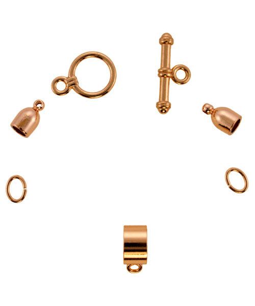 6099CP-02 = KUMIHIMO FINDING SET COPPER PLATED