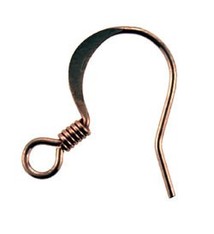 803CU-06 = Copper Earwire with Loop and Coil .025'' Wire (Pkg of 50)