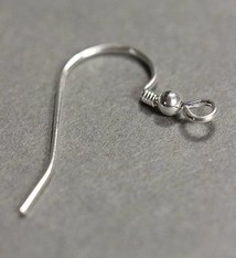 803S-05 = Earwire 21mm Long Sterling Silver .030'' Wire (Pkg of 10)
