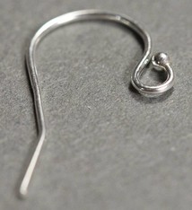 803S-07 = Earwire with Ball End Sterling Silver (Pkg of 10)