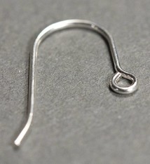 803S-10 = Earwire with Loop Sterling Silver  (Pkg of 10)
