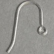 803S-10 = Earwire with Loop Sterling Silver  (Pkg of 10)