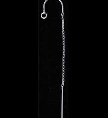 803S-53 = Ear Thread Cable Chain ''U'' Wire withJum Ring Sterling Silver (each)