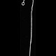 803S-54 = Ear Thread Box Chain ''U'' Wire with Jump Ring Sterling Silver (each)