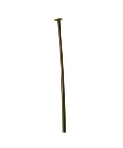 807BV-34 = HEAD PIN 1''x.031'' VINTAJ BRASS (Pkg of 10)