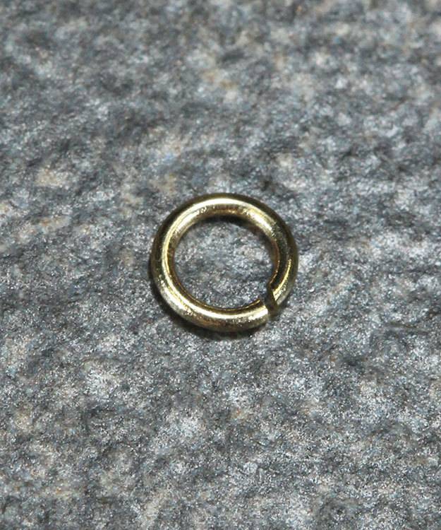 900-2L = Open Jump Ring 2mm ID x .020'' (24ga) Wire 14KY Gold