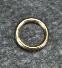 900-5L = Open Jump Ring 3.8mm ID x .030'' (20ga) Wire 14KY Gold