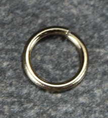 900-6L = Open Jump Ring 4.3mm ID x .030'' (20ga) Wire 14KY Gold