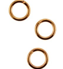 900CU-6036 = Copper Jump Ring Open 6.0mm OD x .036'' (Pkg of 100)