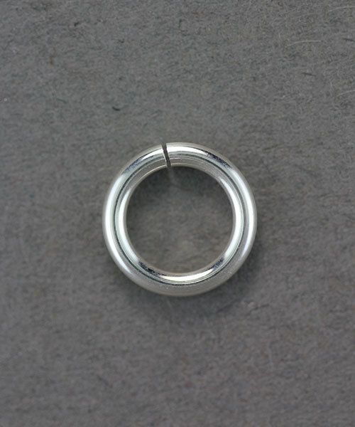 900S-6.8H = Open Jump Ring Sterling Silver 6.8mm ID x .064'' (14ga) (Pkg of 5)