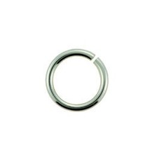 900S-4.5 = Open Jump Ring Sterling Silver 4.5mm ID x .030'' (20ga) (Pkg of 20)